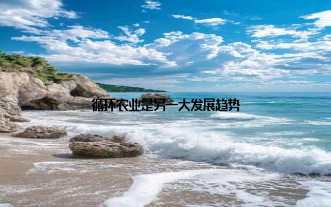 循环农业是另一大发展趋势