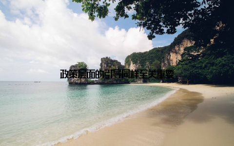 政策层面的引导同样至关重要