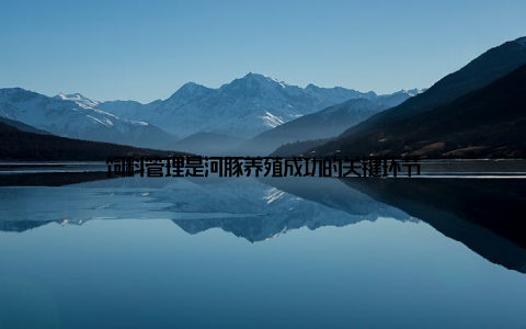 饲料管理是河豚养殖成功的关键环节