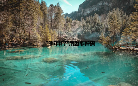 “明年扩产后就能普惠