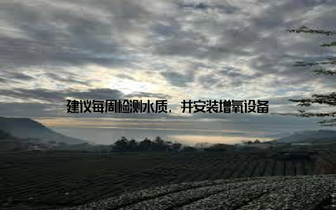 建议每周检测水质, 并安装增氧设备