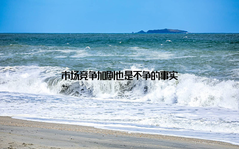 市场竞争加剧也是不争的事实