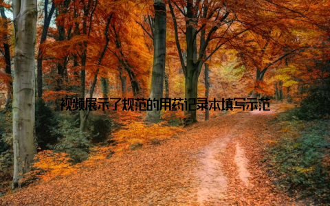 视频展示了规范的用药记录本填写示范