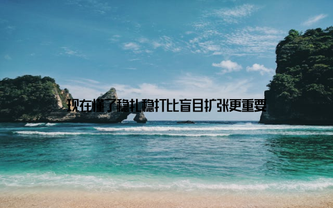 现在懂了稳扎稳打比盲目扩张更重要