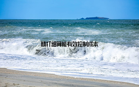 精打细算能有效控制成本